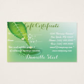 Bamboo Pond Zen Therapeut Geschenkkarte (Rückseite)