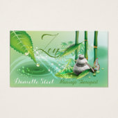 Bamboo Pond Zen Therapeut Geschenkkarte (Vorderseite)