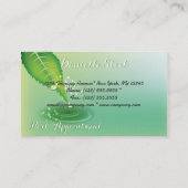 Bamboo Pond Zen Therapeut Visitenkarte Terminkarte (Rückseite)