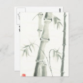 Bamboo Postkarte (Vorne/Hinten)