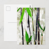 Bamboo Postkarte (Vorne/Hinten)