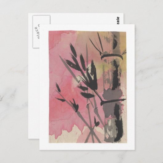 Bamboo Postkarte (Vorne/Hinten)