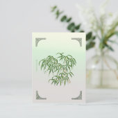 Bamboo Postkarte (Stehend Vorderseite)
