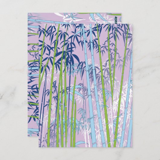 Bamboo Postkarte (Vorne/Hinten)