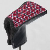 Bamboo Red Crosses Golf Headcover (3/4 Vorderseite)