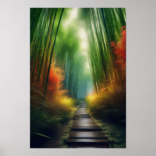 Bamboo Retreat, Eine Reise auf dem Holzweg Poster (Vorne)