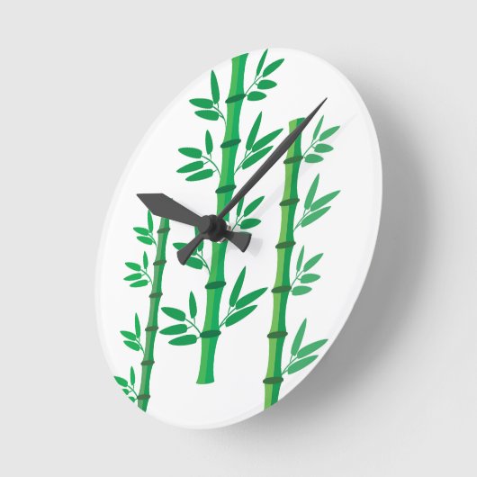 Bamboo Runde Wanduhr (Winkel)