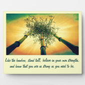 Bamboo Sky Wall Plaque mit Zitat Fotoplatte (Vorderseite)