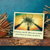 Bamboo Sky Wall Plaque mit Zitat Fotoplatte (Seite)