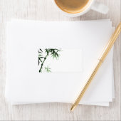 Bamboo Stalks l Oriental Zen Touch Blank Label Adressaufkleber (Insitu)