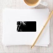 Bamboo Stalks l Oriental Zen Touch Blank Label Adressaufkleber (Insitu)
