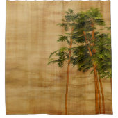 Bamboo stationery wallpaper duschvorhang (Vorderseite)