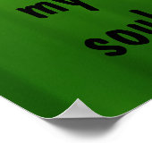 Bamboo - Stille beruhigt mein Soul Poster (Ecke)