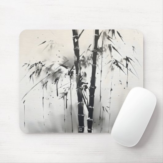 Bamboo Sumi-e Tinte Malerei Mousepad (Mit Mouse)