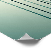 Bamboo Sunset Art Poster (Ecke)