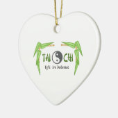BAMBOO TAI CHI KERAMIKORNAMENT (Links)