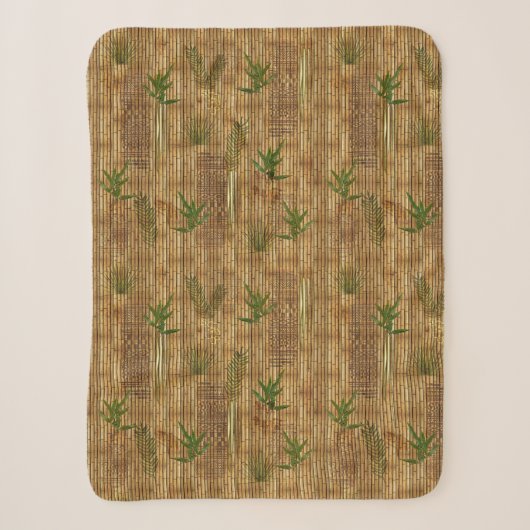 Bamboo Tapa Cloth Sherpadecke (Vorderseite)