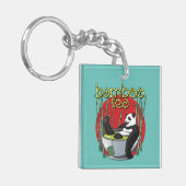 Bamboo Tea Drinker Panda Schlüsselanhänger (Vorderseite links)