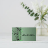 Bamboo Theme Import Export Business Card Visitenkarte (Stehend Vorderseite)