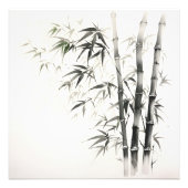 Bamboo-Tintenzeichnung Fotodruck (Vorne)