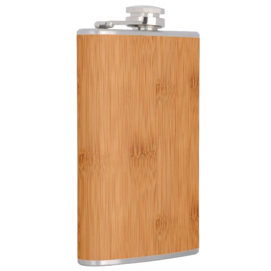 Bamboo Toast Holz Grain Look Flachmann (Rechts)