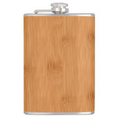 Bamboo Toast Holz Grain Look Flachmann (Vorderseite)