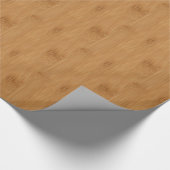 Bamboo Toast Holz Grain Look Geschenkpapier (Ecke)
