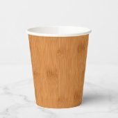 Bamboo Toast Holz Grain Look Pappbecher (Links)
