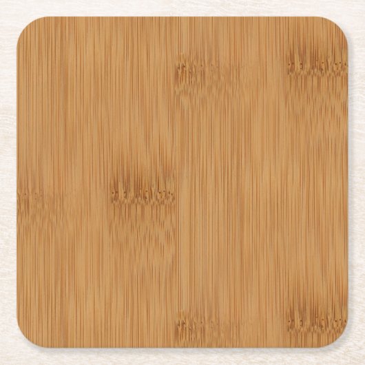 Bamboo Toast Holz Grain Look Rechteckiger Pappuntersetzer (Vorderseite)