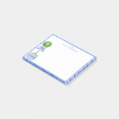 Bamboo Topiary Garden | Chinoiserie Post-it Klebezettel (angewinkelt)