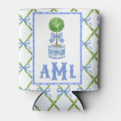 Bamboo Topiary Garden | Monogramm Dosenkühler (Vorderseite)