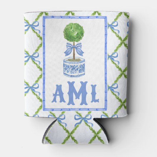 Bamboo Topiary Garden | Monogramm Dosenkühler (Vorderseite)