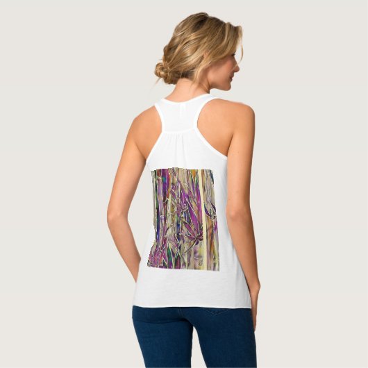 Bamboo Tree Digital Painting Original Art Tshirt (Rückseite Vollansicht)