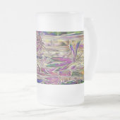 Bamboo Tree Digitales Gemälde Original Kunstglas Mattglas Bierglas (VorderseiteRechts)