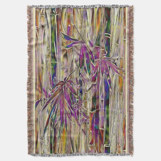 Bamboo Tree Digitales Gemälde Originelle Kunst Decke (Vorderseite Vertikal)