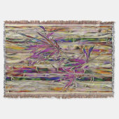 Bamboo Tree Digitales Gemälde Originelle Kunst Decke (Vorderseite)