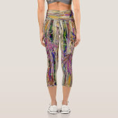 Bamboo Tree Digitales Gemälde Originelle Kunst, Di Capri Leggings (Rückseite)