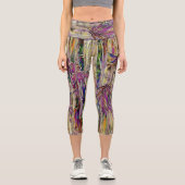 Bamboo Tree Digitales Gemälde Originelle Kunst, Di Capri Leggings (Vorderseite)