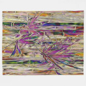 Bamboo Tree Digitales Gemälde Originelle Kunst Fleecedecke (Vorderseite (Horizontal))