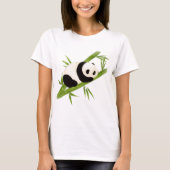 Bamboo Tree Panda Bear T Shirt (Vorderseite)