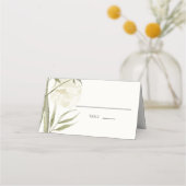 Bamboo Tree Watercolor Platzkarte (Vorderseite)