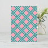 Bamboo Trellis Pattern Einladung (Stehend Vorderseite)