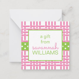 Bamboo- und Grosgetreidekarten Mitteilungskarte