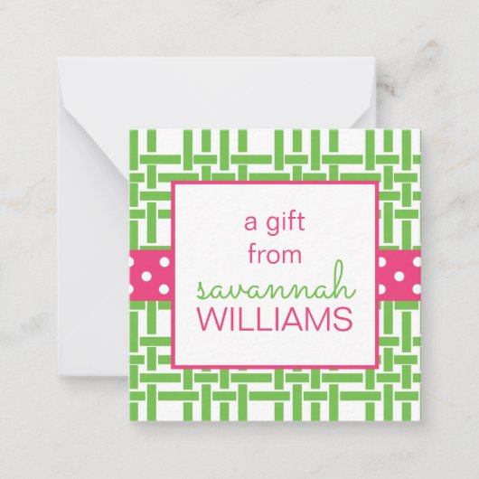 Bamboo- und Grosgetreidekarten Mitteilungskarte (Vorderseite)