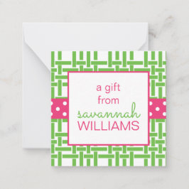 Bamboo- und Grosgetreidekarten Mitteilungskarte