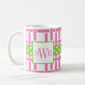 Bamboo und Grosgrain Mit Monogramm Tasse (Links)