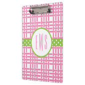 Bamboo und Grosgrain Mit Monogramm Zwischenablage Klemmbrett (Links)