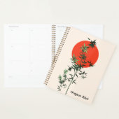 Bamboo und Red Sun auf Tan Hintergrund Planer (Anzeige)