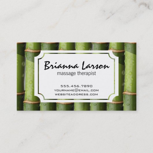 Bamboo Visitenkarte (Vorderseite)