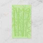 Bamboo-Visitenkarte Visitenkarte (Rückseite)